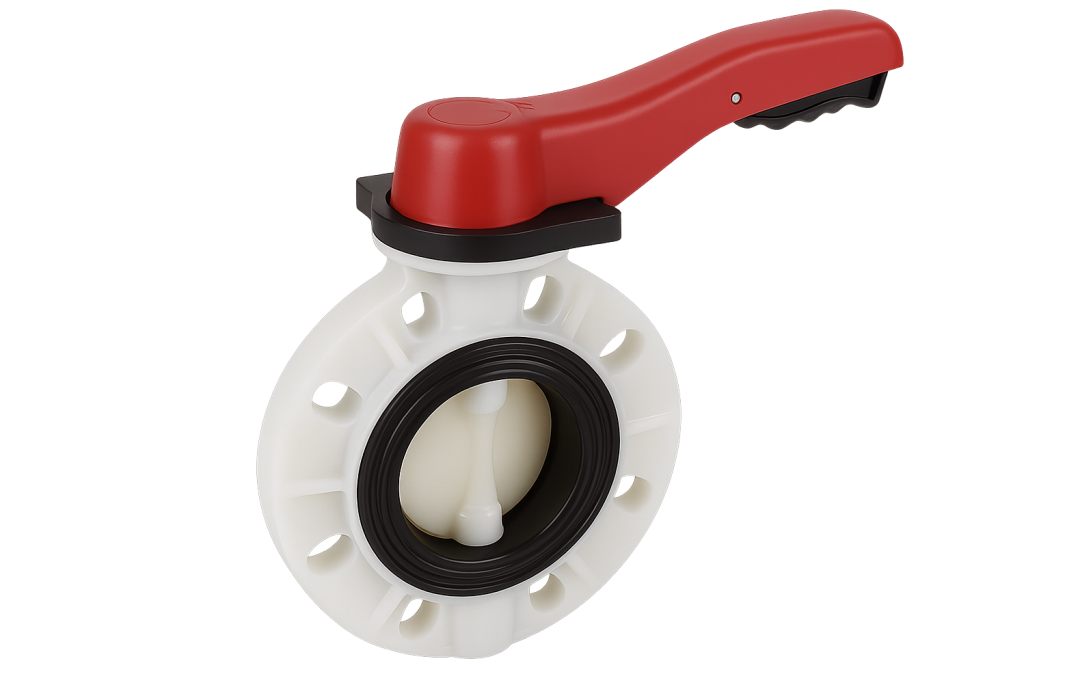 PVDF Butterfly Valve (Lever)