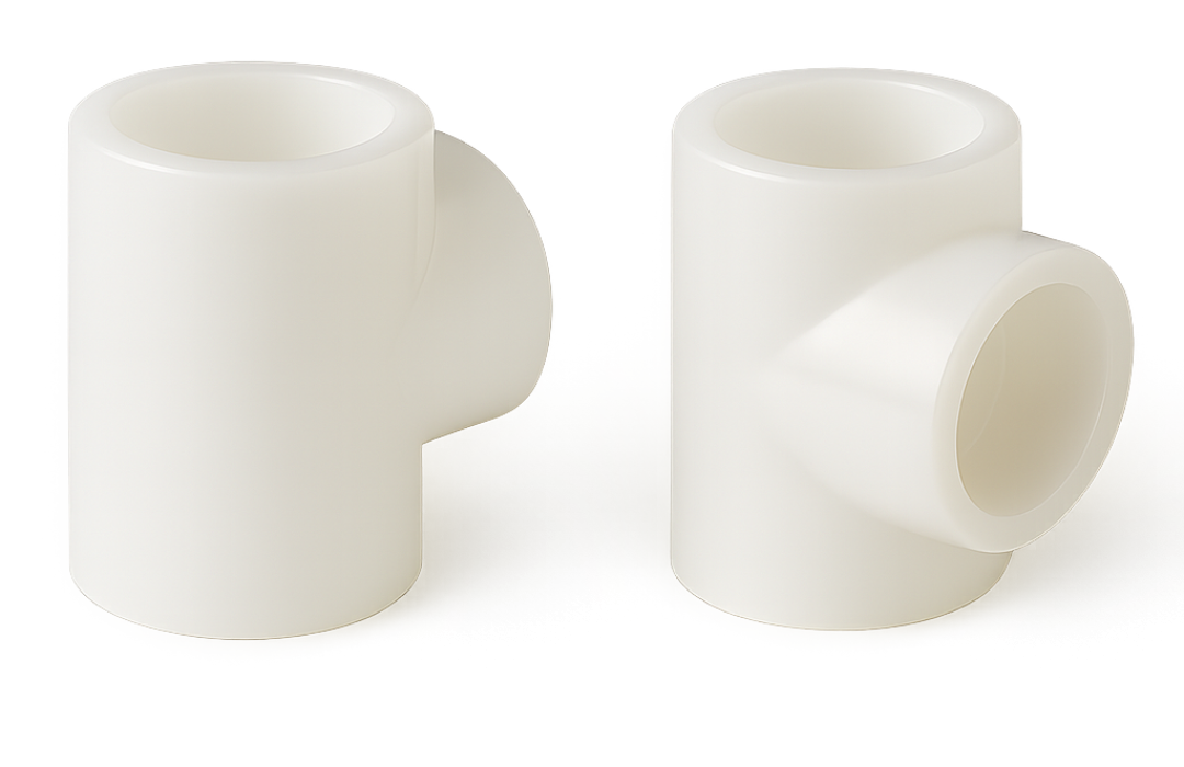 PVDF Tee w_o background